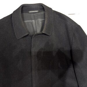 Lauren Ralph Lauren Men's Peacoat Sz 50L Black Wool Peacoat Classic